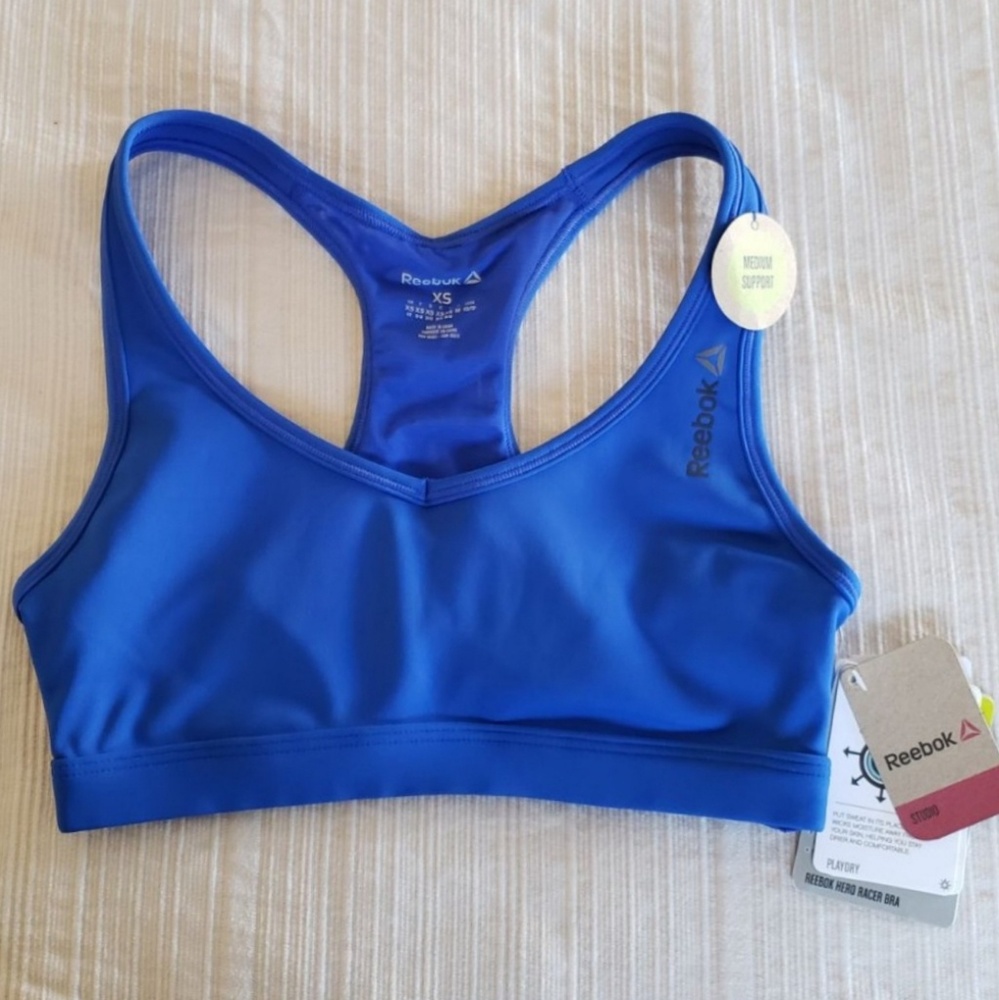 Reebok Play Dry Racerback Sports Bra